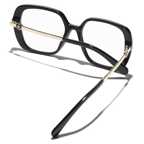 CHANEL Eyeglasses: Square Eyeglasses, acetate & metal — 